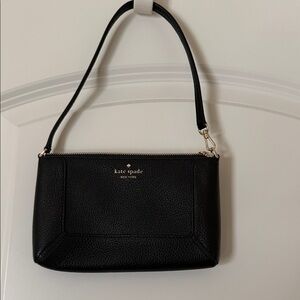 Kate Spade Black Pebbled Leather Shoulder Bag